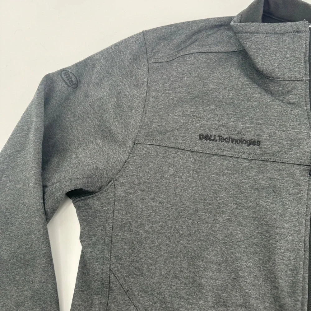 The North Face Dell Technologies Windwall Gray Jacket Mens Large‎ Intel
